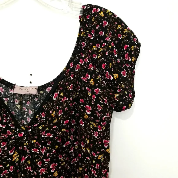Dream Of Me Prairie Boho Ditsy Floral Printed Dress Size M - Picture 2 of 6
